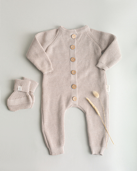 Комбинезон вязаный Classic Biniboo лен