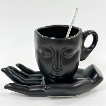 Чайная пара "Руки" черная, 260 мл