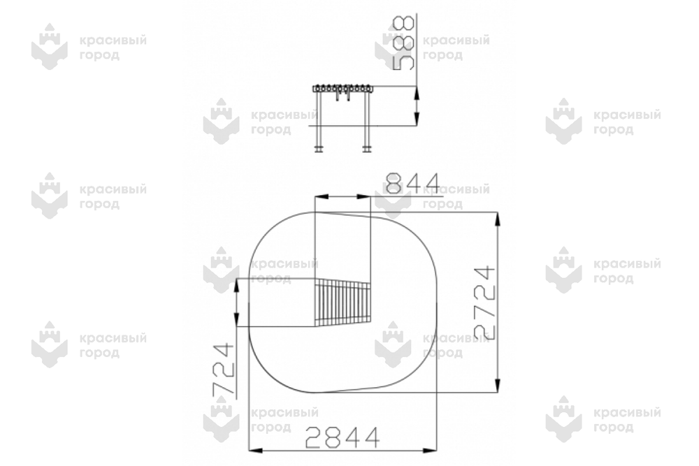 Металлофон из нержавеющей стали тип-1