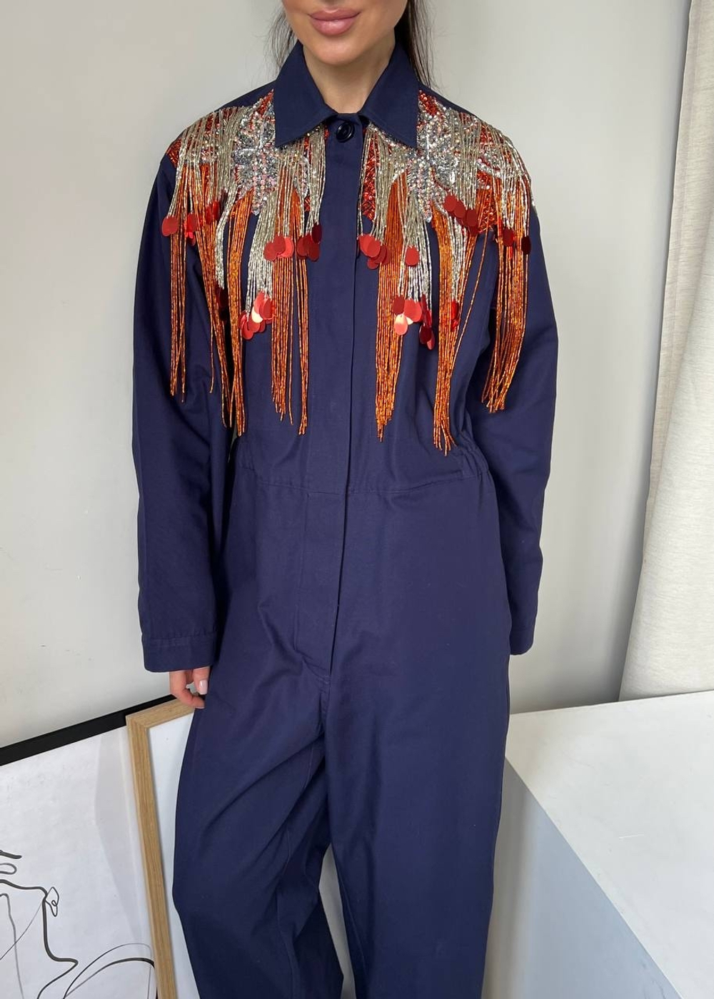 Хлопковый комбинезон Dries Van Noten, S