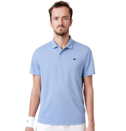 Мужское теннисное поло Lacoste Tennis x Daniil Medvedev - light blue