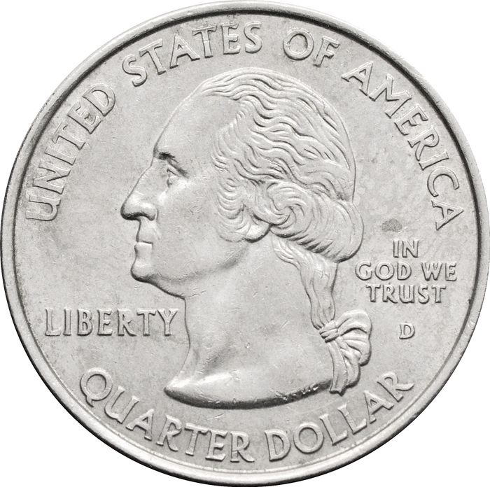 25 центов (1/4 доллара, квотер) 2008 США «Штат Нью-Мексико» (D) XF