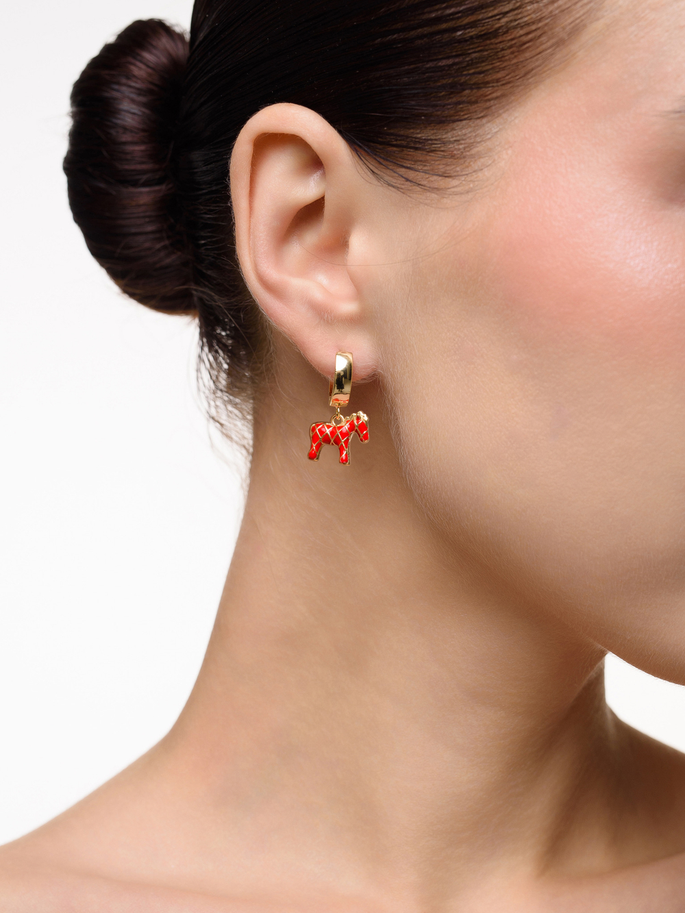 Серьги "Red Horse" Gold