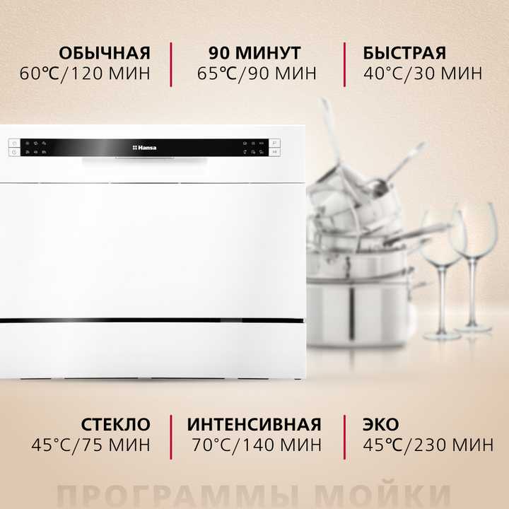 Настольная посудомоечная машина Hansa ZWM536WH