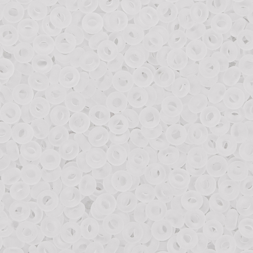 Японский бисер TOHO Demi 11/0 (№1F), прозрачный матовый