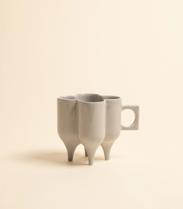 Чашка — Кватро, серая | Мария Кеслер