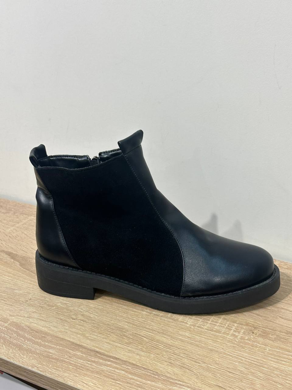 Ботинки из эко кожи/замши