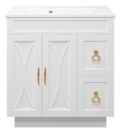 Тумба под раковину Misty Амбра 80 (белая)