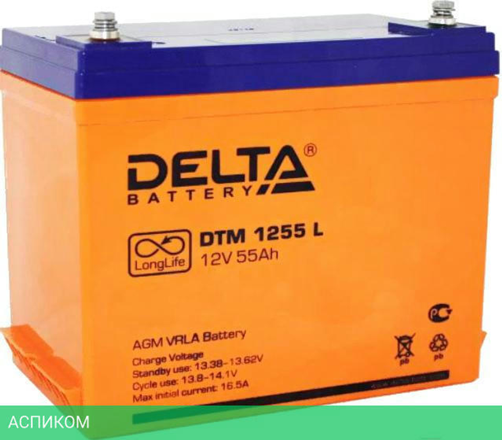 Аккумулятор для ИБП Delta DTM 1255 L