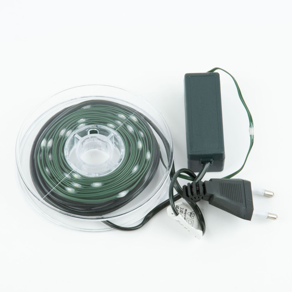 ULD-S1000-100-DGA MULTI IP20 DEW BAND Гирлянда светодиодная Полоса. 10м. 100 светодиодов. Разноцветный свет. Провод зеленый. ТМ Uniel