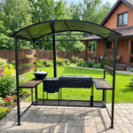 Мангальная зона Многофункционал Макс 5 мм с крышей: шашлык + казан + коптильня (Казань) Если вы хотите мангальную зону купить в Казани и нужна мангальная зона с крышей, обратите внимание на мангальную зону Многофункционал Макс 5 мм: это мангальный комплекс 5 мм, зона барбекю, уличная кухня для дачи и дома, мангал с крышкой барбекю, мангал с термометром, мангал с термодатчиком, мангал с шиберами, регулировка тяги, мангал коптильня, коптильня горячего копчения, коптить рыбу, коптить мясо, коптить курицу, мангал 90x40x15, мангал на 11 шампуров, жаровня 5 мм, мангал с зольниками, колосник, поддув, печь под казан 5 мм, печь под казан 40x40x30, печь под казан с трубой, труба 80x80, заслонка на трубе, казан 3 л, казан 4 л, казан 6 л, казан 8 л, казан 10 л, казан 12 л, кольца под казан, мангальная зона со столиками, столик для нарезки, боковые столы металл дерево, дровница большая, тубус для шампуров, разборная мангальная зона, мангальная зона в наличии Казань, доставка мангальной зоны Казань, установка мангальной зоны.