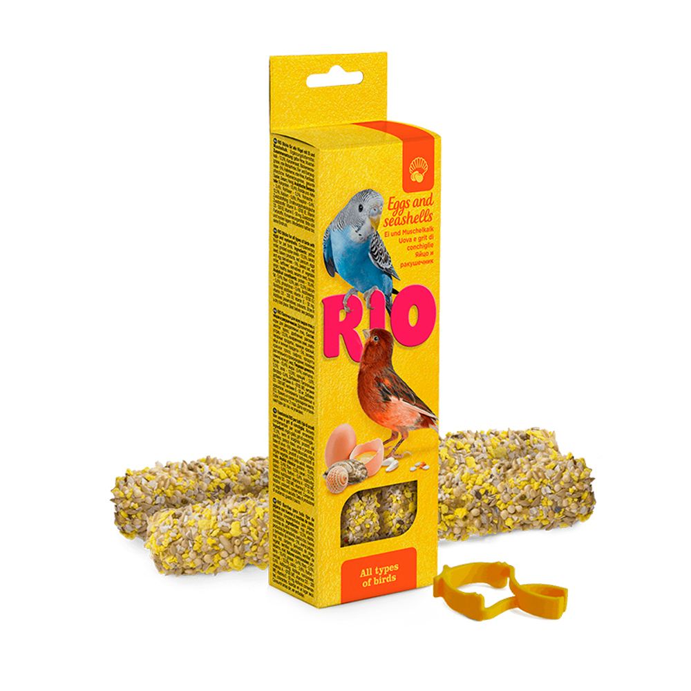 Рио 22170 Палочки д/всех видов птиц с Яйцом и ракушечником 2шт*40г