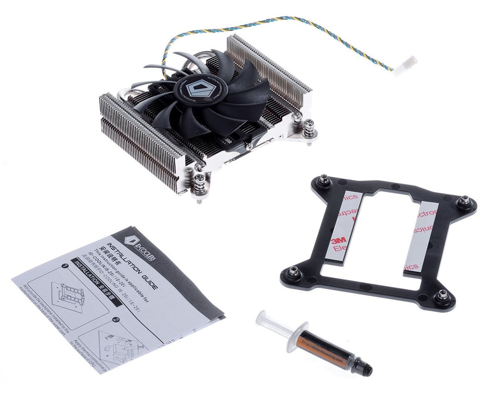 Вентилятор ID-Cooling IS-25i  LGA1200/1151/115*, TDP 75W, 88×92×27mm (L×W×H), 4PIN 800-2700RPM(PWM)