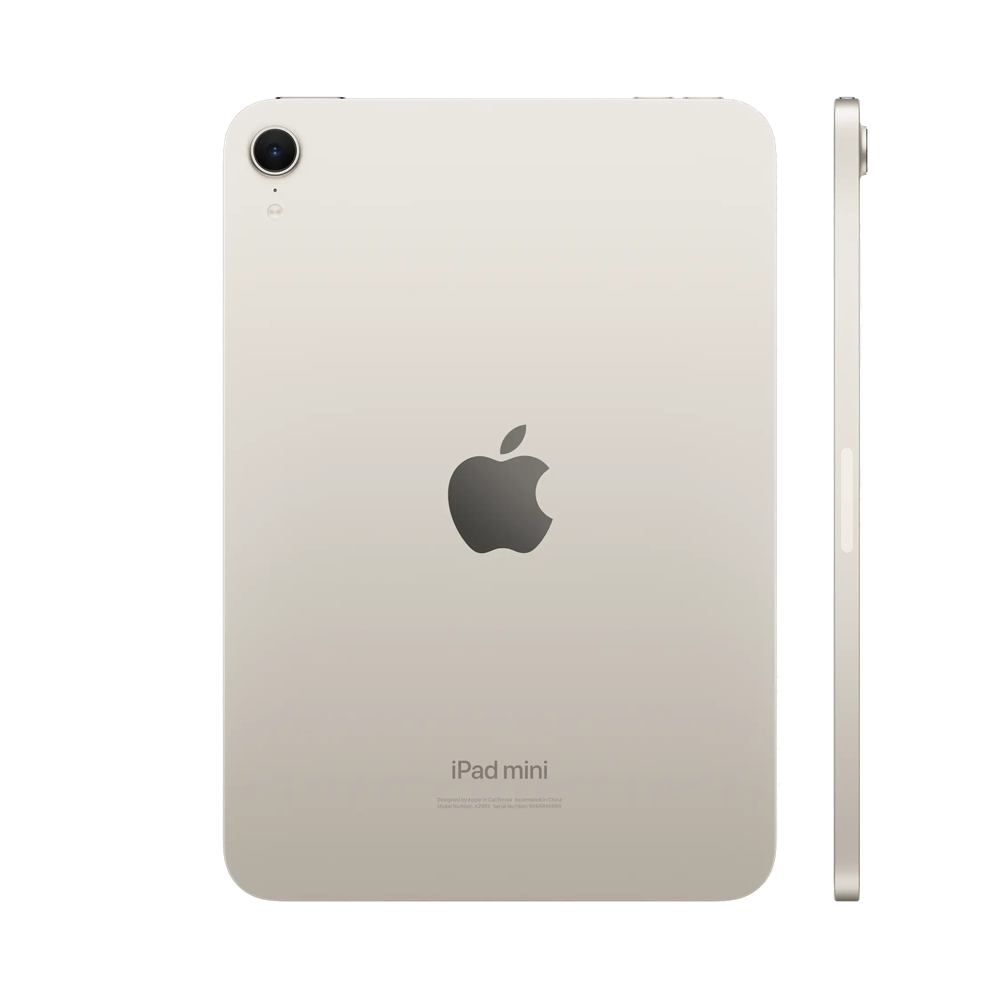 Планшет Apple iPad mini 7 (2024) Wi-Fi + Cellular 512GB, Starlight (Сияющая звезда)