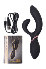Вибратор-кролик Waname D-Splash Avalanche черный 20,5 см