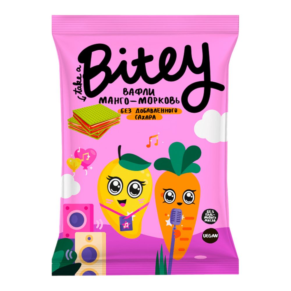 Вафли Bitey "Манго-Морковь", 35 гр (Bite)
