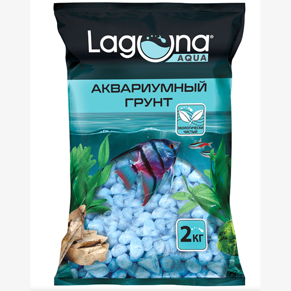 Грунт "синий", 5-8мм, 2кг, laguna