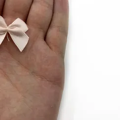 Бантик персик светлый