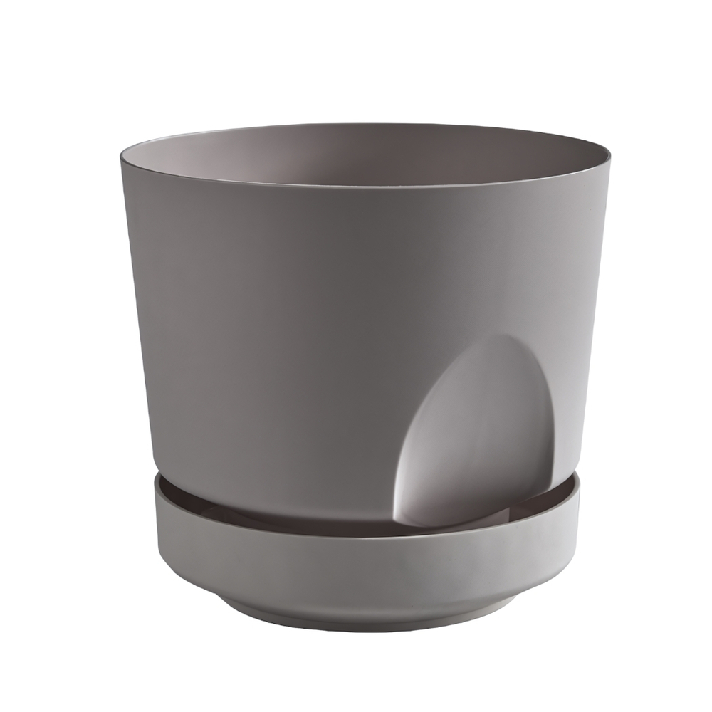 Кашпо "Тренд" (0,8л.) Цв. Серый жемчуг