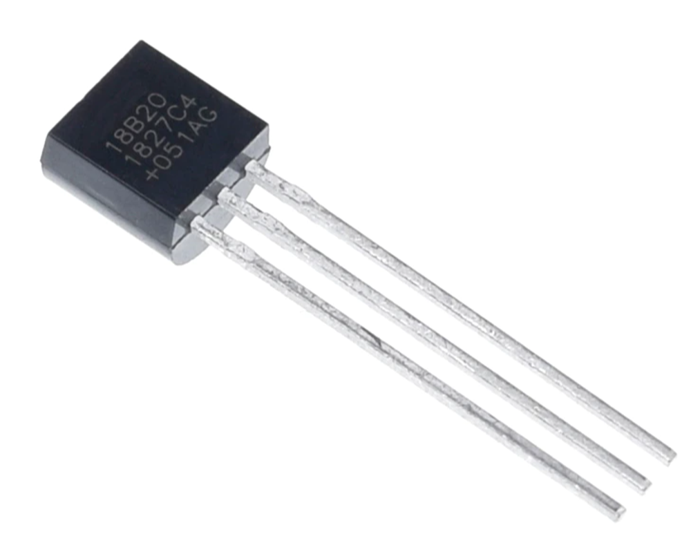 Электронный чип датчика температуры DS18B20