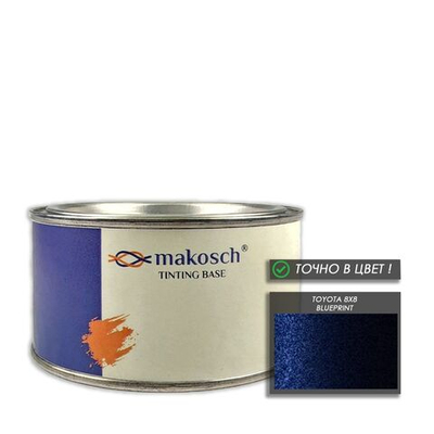 Автоэмаль makosch/TOYOTA 8X8, Базовая эмаль, синий, перламутр, 200мл.