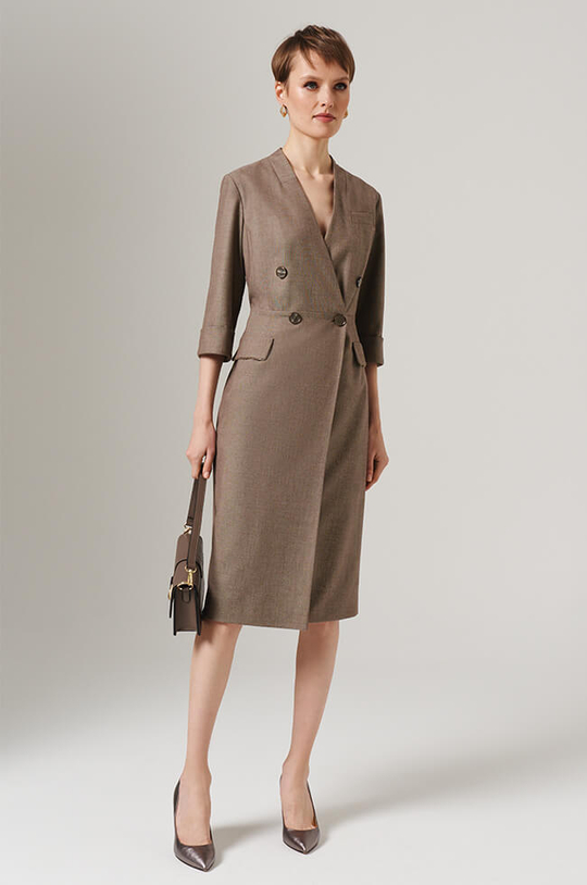 51622 Платье женское (кофейный)