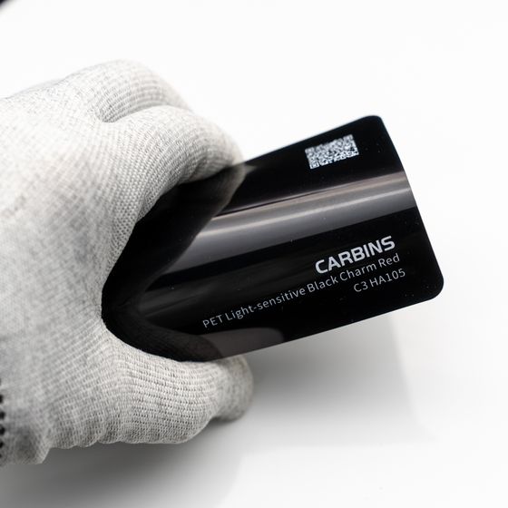 Веер образцов виниловой цветной пленки Carbins