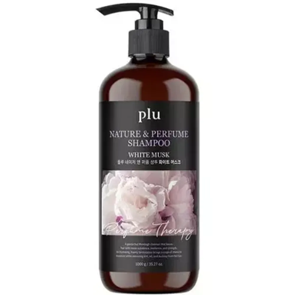 PLU  Парфюмированный шампунь для волос с ароматом белого мускуса - Nature and Perfume Shampoo White Musk , 1л