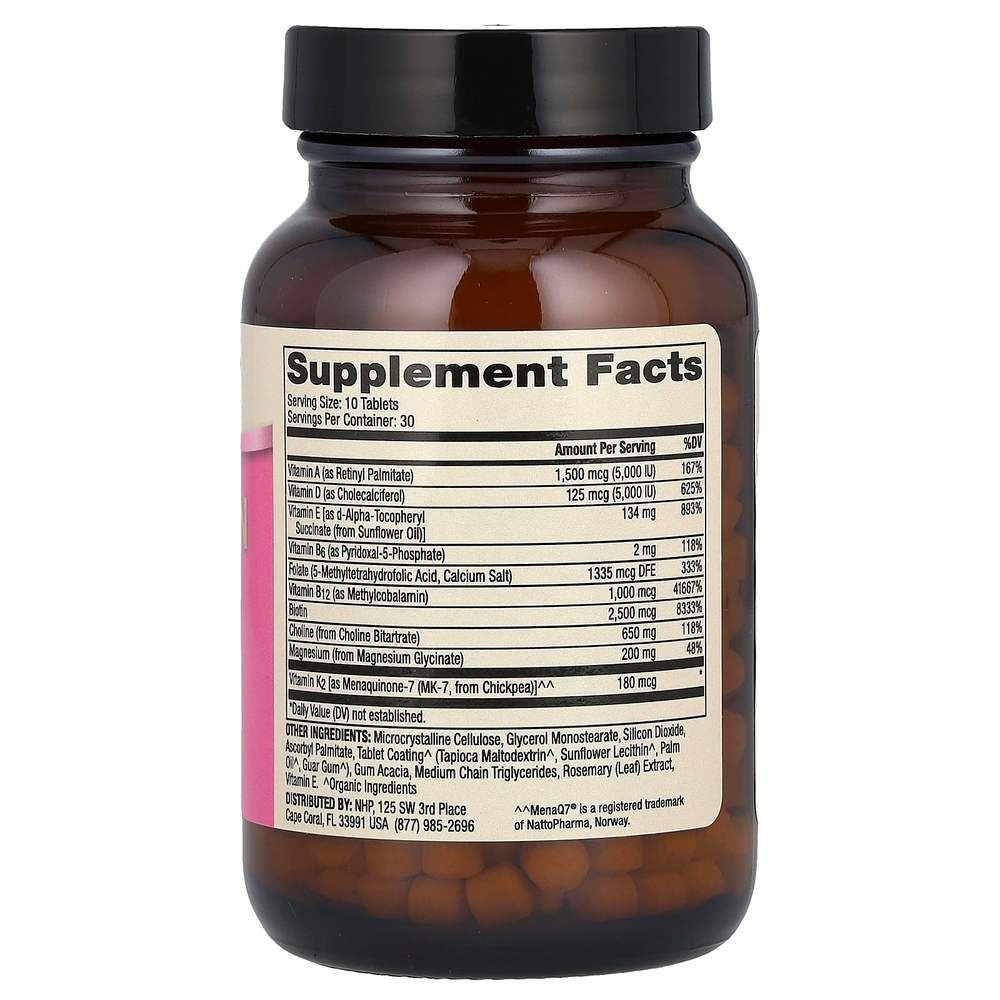 Dr. Mercola, Мультивитаминные мини-таблетки, для женщин, 300 таблеток