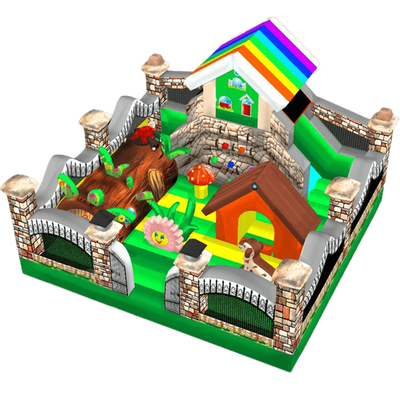 Коммерческий надувной батут "Терем" 6*6*4 м