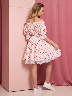 Сарафан для девочки "Сердечки"