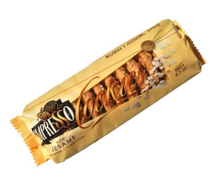 Печенье "Импрессо с кунжутом" 190г. Спартак