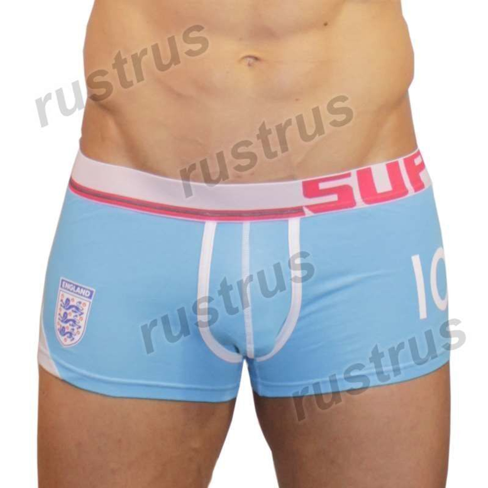 Мужские трусы боксеры голубые Superbody