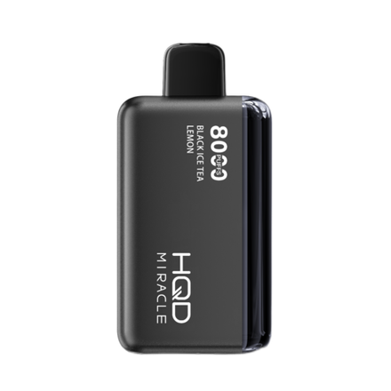 HQD Miracle Чёрный чай со льдом и лимоном - Black ice tea lemon 8000 затяжек 20мг (2%)