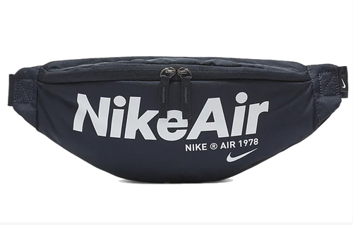 Nike Heritage Polyester Sling Bag, Fanny Pack Regular Unisex Dark Blue Black
