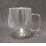 Кружка термостойкое стекло с двойными стенками 380(480)ml, CGPro Glass.