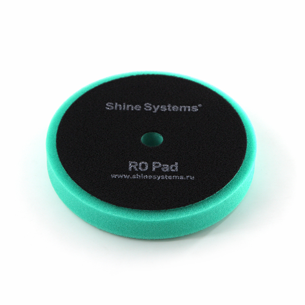 Shine Systems RO Foam Pad Green - полировальный круг твердый зеленый, 130 мм