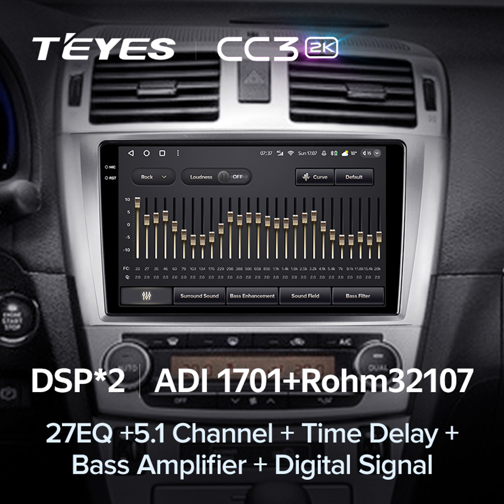 Teyes CC3 2K 9"для Toyota Avensis 2008-2015