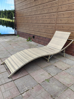Шезлонг складной из искусственного ротанга Ливерпуль цвет Greige