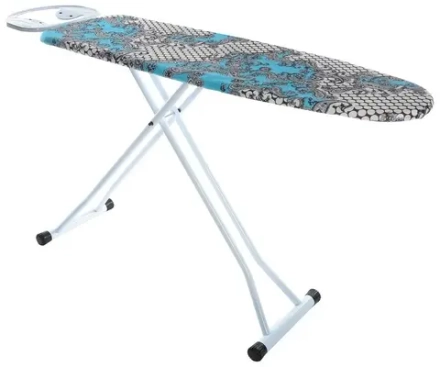 Доска гладильная "Элона белая" моноблок,шнур 2м,высота 70-90cm,пл.38x120  PERILLA