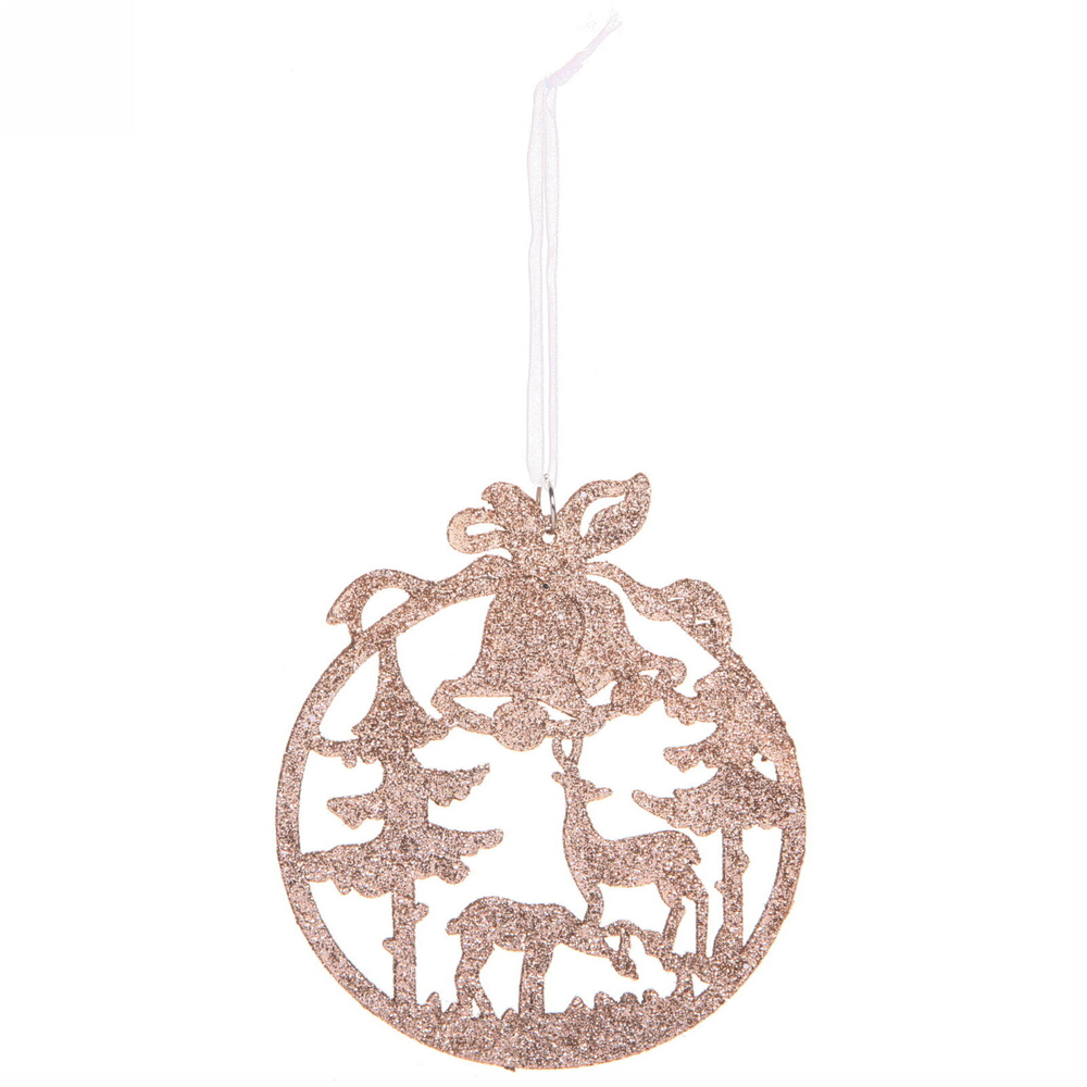 Подвеска «Снежный шарик» 11,5 см, золото