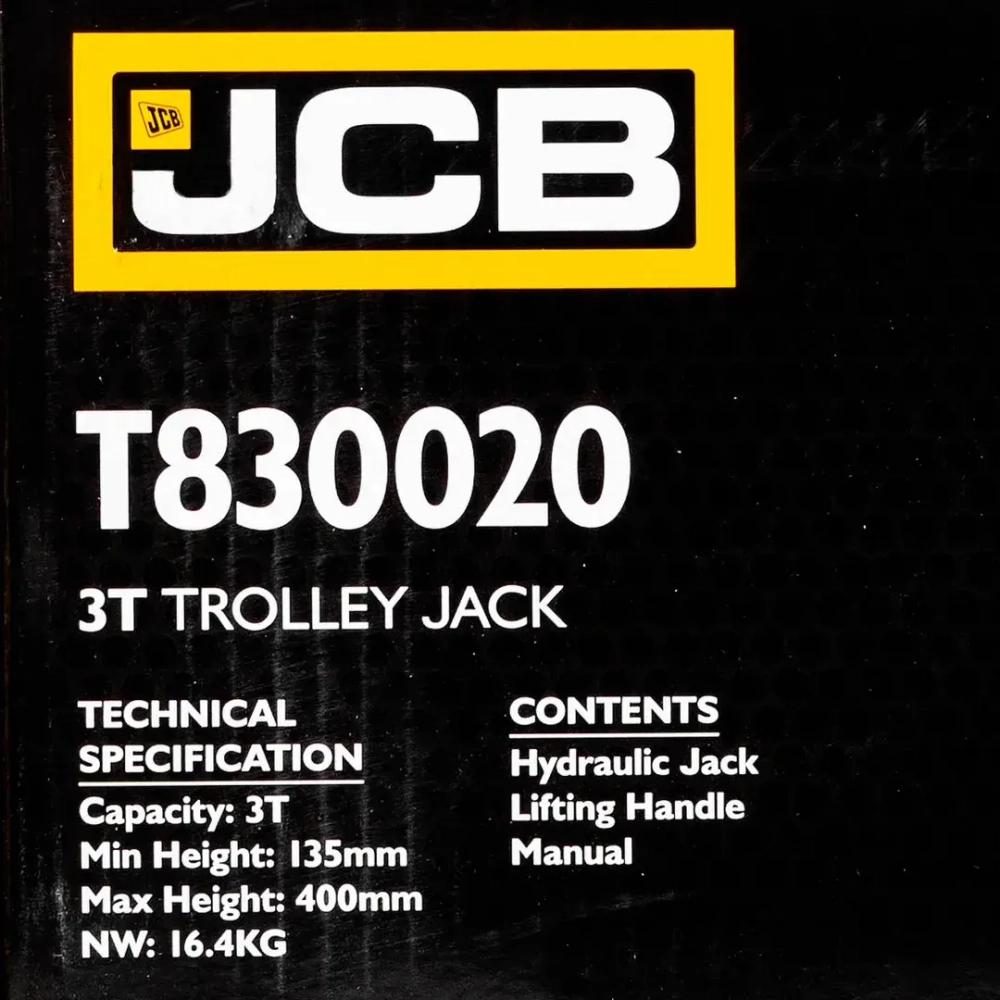 Домкрат подкатной гидравлический 3т JCB JCB-T830020