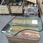 Стекло кабины правое закаленное JS | 333/J3865, 333/E2509 | Аналог