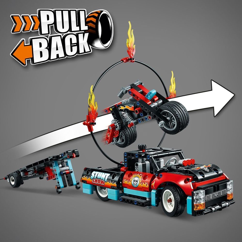 Шоу трюков на грузовиках и мотоциклах 2 в 1 Technic LEGO