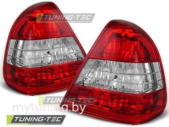 Задние фонари Mercedes C W202 red white