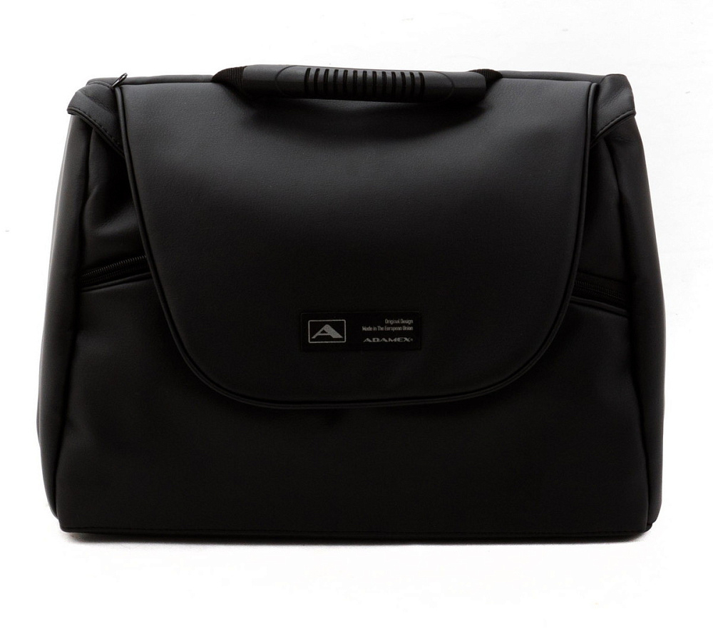 Детская коляска Adamex Nola Deluxe 2 в 1 N-SD101 (РОЗОВ.ЗЕФИР КОЖА + ЧЕРН. КОЖА)