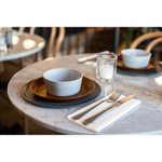 Тарелка connect, organic, D25,5 см, темно-серая