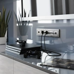 Накладка для RJ45 и RJ11 (никель рифленый глянцевый) WL02-RJ-CP