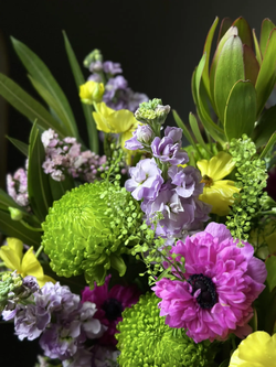 Цветы в корзине «Дофамин»