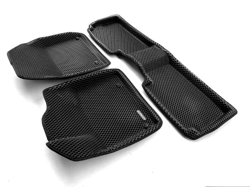 Коврики салона для CITROEN C5 (2008-2017) Euromat 3D EVA черные Арт EM3DEVA-001712